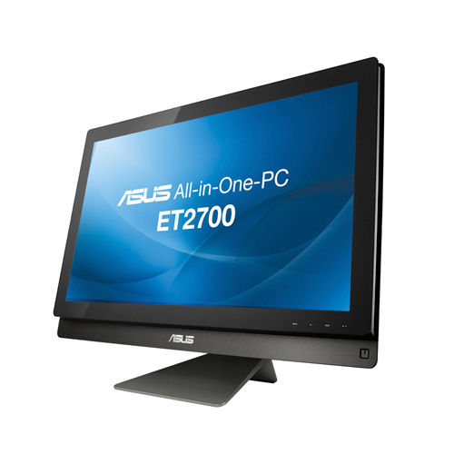 ASUS ET2700INKS-B062C All-in-One PC/workstation Intel® Core™ i7 i7-2600S 68.6 cm (27") 1920 x 1080 pixels Touchscreen 4 GB DDR3-SDRAM 1 TB HDD NVIDIA® GeForce® GT 540M Windows 7 Home Basic Black, Grey