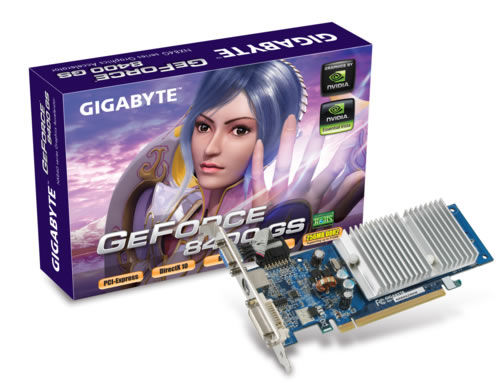GIGABYTE GV-NX84G256HE graphics card NVIDIA GeForce 8400 GS GDDR2