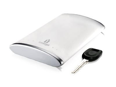 Iomega 250 GB eGo FireWire/USB external hard drive 5400 RPM White