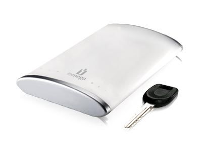 Iomega 160 GB eGo FireWire/USB external hard drive 5400 RPM White
