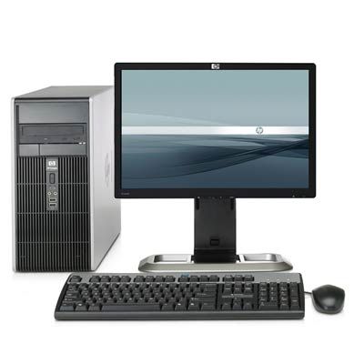 HP Compaq dc5700 Intel Core™2 Duo Processor E6420 Microtower PC and L2045w Flat Panel Monitor