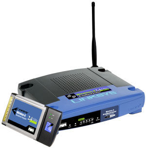 Linksys Wireless-G Network Kit for Notebooks (W/L AP Router & PC Card) wireless router