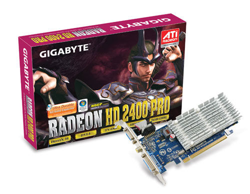 GIGABYTE ATI Radeon HD 2400 PRO GPU - 256MB GDDR2