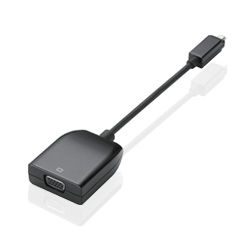 Samsung 0.19m, Micro HDMI - VGA Micro-HDMI VGA (D-Sub) Black