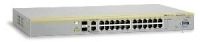 Allied Telesis 10/100TX x 24 ports PoE stackable FE Switch w/ 2 combo ports, EU power cord Managed L2 Power over Ethernet (PoE)