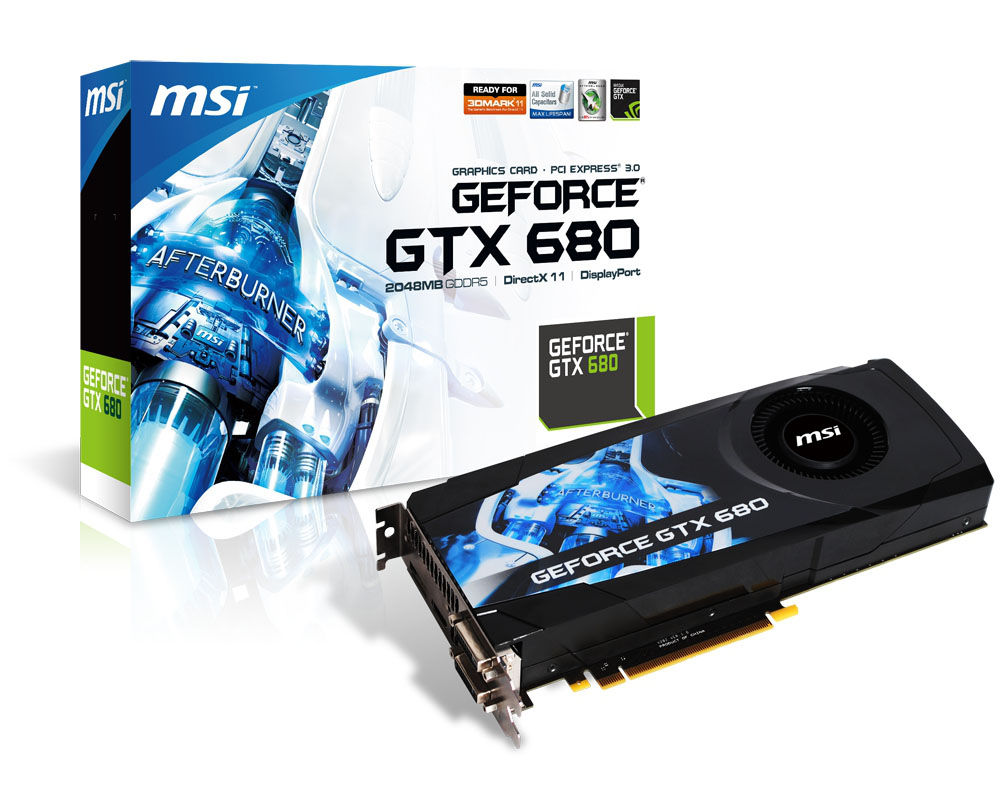 MSI V801-1234R graphics card NVIDIA GeForce GTX 680 2 GB GDDR5