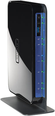 NETGEAR DGND3800B wireless router Gigabit Ethernet Black, Blue