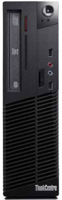 Lenovo ThinkCentre M71e Intel® Core™ i3 i3-2120 4 GB DDR3-SDRAM 500 GB Windows 7 Professional SFF PC Black