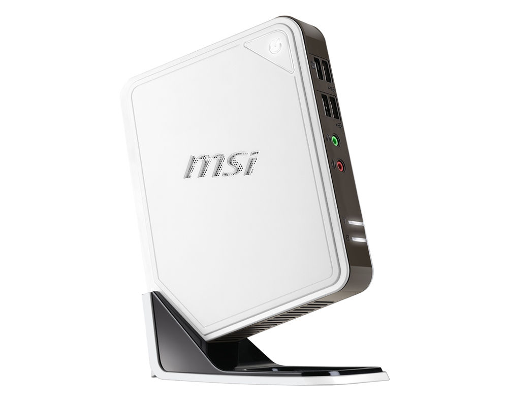 MSI Wind Box DC100 AMD E E-450 4 GB DDR3-SDRAM 320 GB HDD Mini PC White