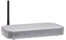 NETGEAR DG834GT + WG111T wireless router Silver, White