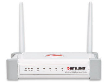 Intellinet 525268 wireless router Fast Ethernet Dual-band (2.4 GHz / 5 GHz) Grey, White