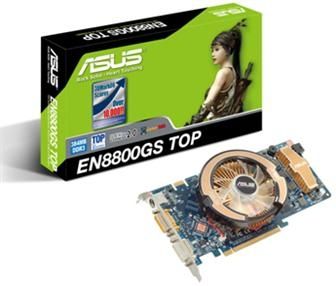 ASUS EN8800GS TOP/HTDP/384M graphics card GeForce 8800 GS GDDR3