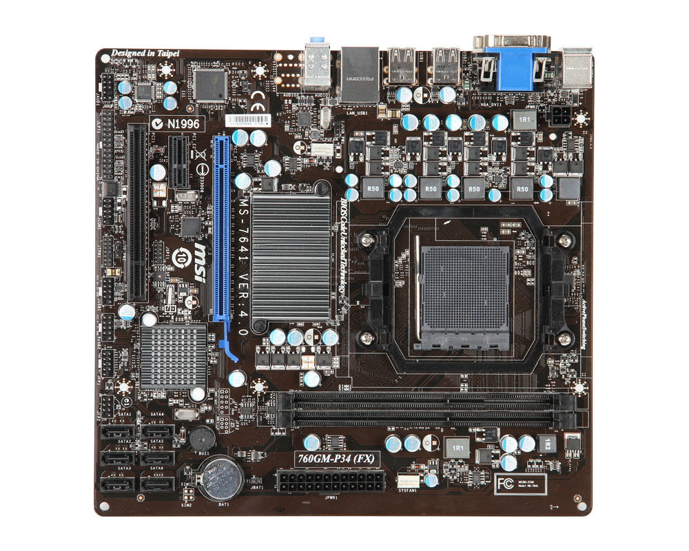 MSI 760GM-P34 (FX) AMD 760G Socket AM3+ micro ATX