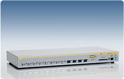 Allied Telesis 1000SX/LC x 8 ports managed Gigabit Ethernet switch w/ 4 SFP bays, EU power cord L2
