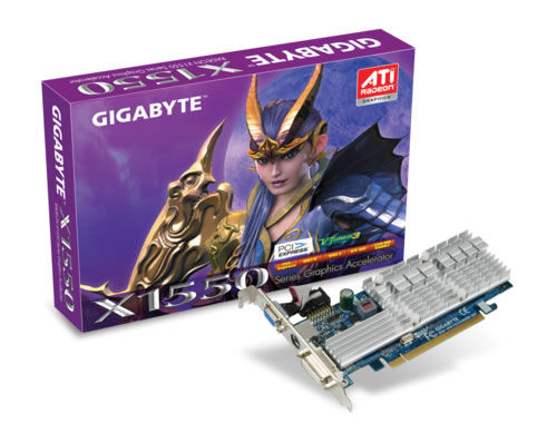 GIGABYTE ATI Radeon X1550 GPU - 256MB GDDR2