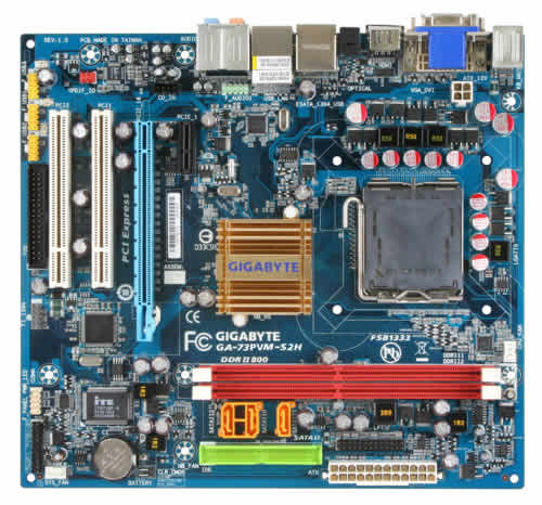 GIGABYTE GA-73PVM-S2H motherboard LGA 775 (Socket T) micro ATX