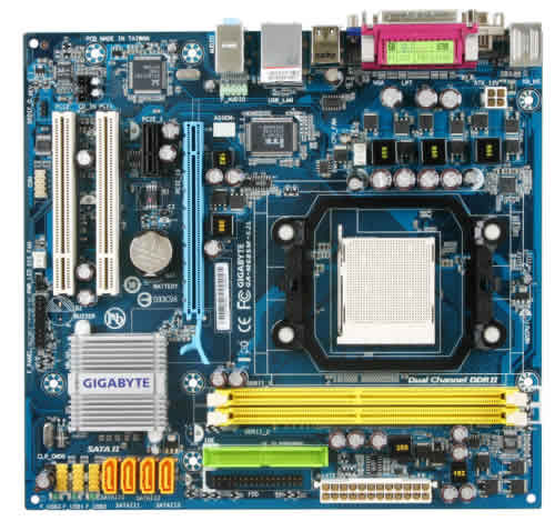 GIGABYTE NVIDIA® GeForce 7025 / nForce 630a Socket AM2 micro ATX