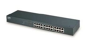Zyxel ES-1024A 24-port Unmanaged Rackmount Ethernet Switch Power over Ethernet (PoE)