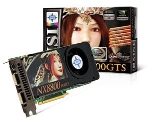 MSI NX8800GTS 512M OC graphics card GeForce 8800 GTS GDDR3