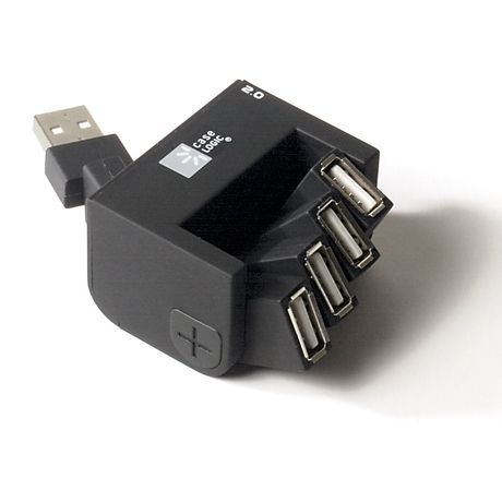Case Logic 4-Port USB 2.0 Hub 480 Mbit/s Black