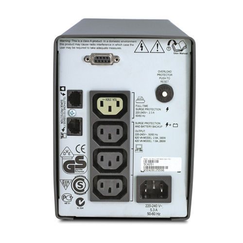 APC SC420I + WBEXTWAR3YR-SP-01 uninterruptible power supply (UPS) 0.42 kVA 260 W 4 AC outlet(s)