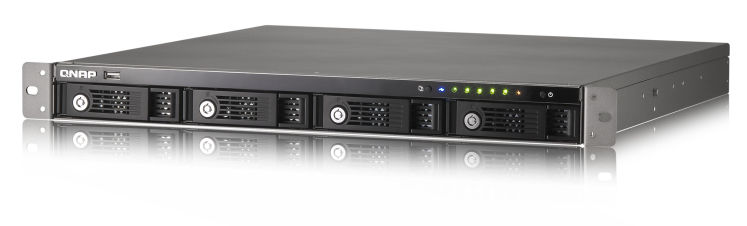 QNAP TS-419U II NAS Rack (1U) Marvell 6281 0.25 GB DDR2 12 TB HDD QNAP Turbo System Black