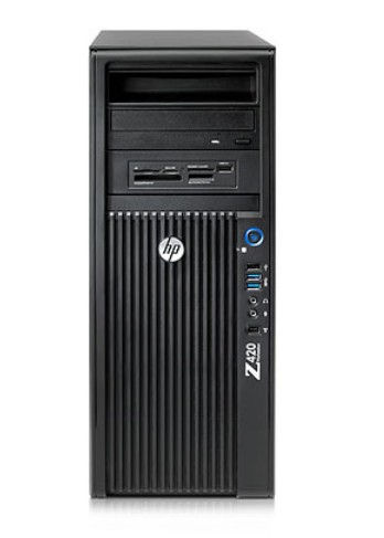 HP Z420 Intel® Xeon® E5 Family E5-1603 4 GB DDR3-SDRAM AMD FirePro V4900 Windows 7 Ultimate Mini Tower Workstation Black
