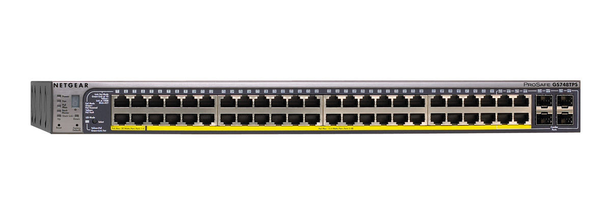 NETGEAR GS748TS3U Managed L3 Power over Ethernet (PoE) Grey