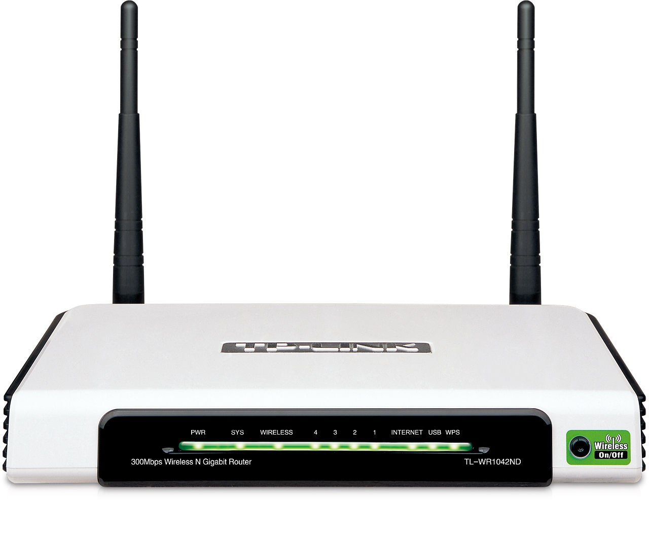 TP-Link TL-WR1042ND wireless router Gigabit Ethernet Black, White