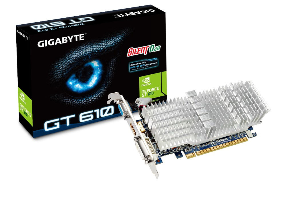 GIGABYTE GV-N610SL-1GI NVIDIA GeForce GT 610 1 GB GDDR3