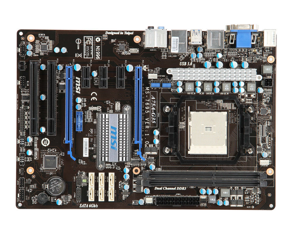 MSI A75A-G35 AMD A75 Socket FM1 ATX