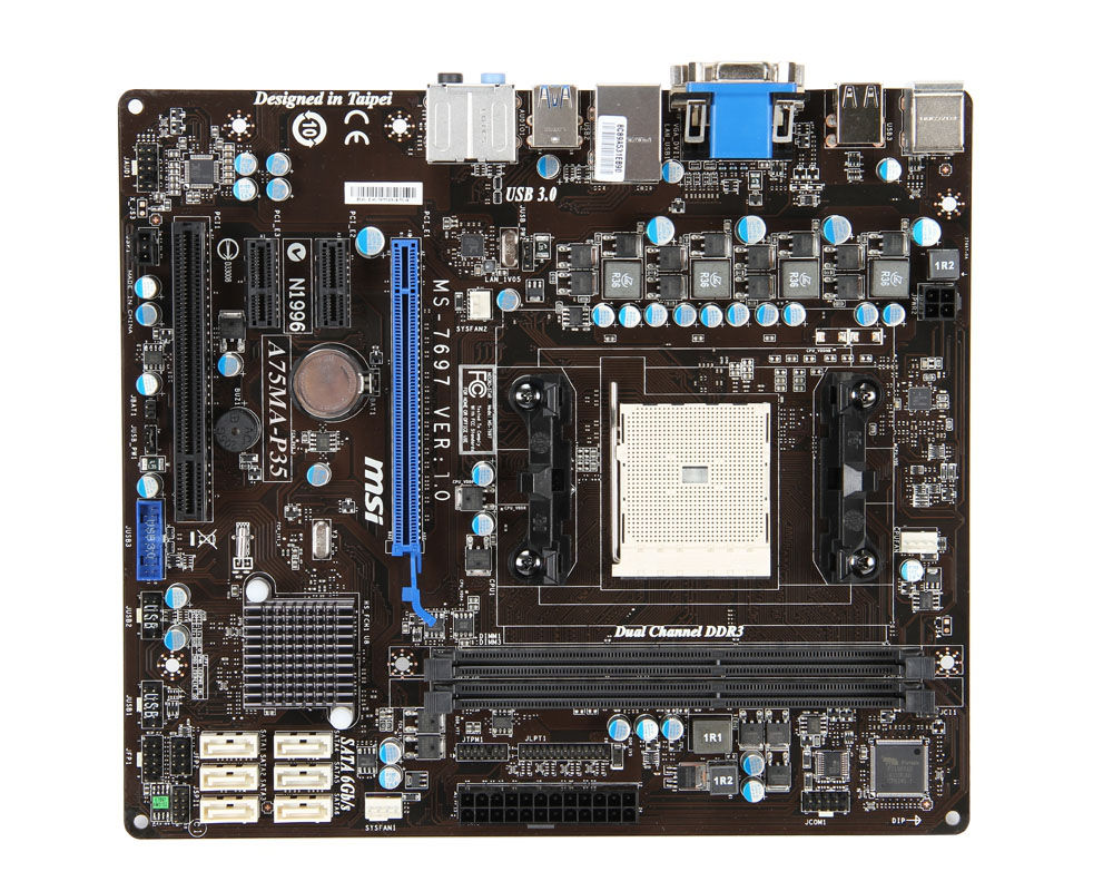MSI A75MA-P35 AMD A75 Socket FM1 micro ATX