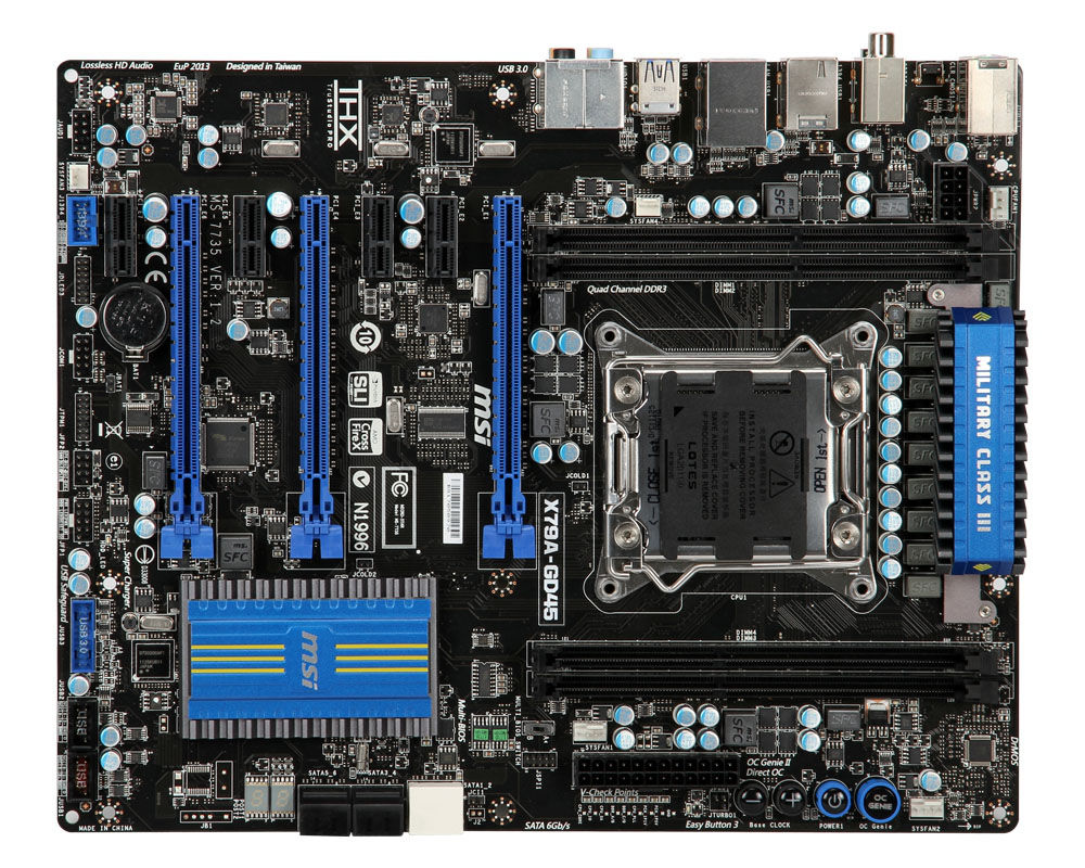 MSI X79A-GD45 Intel X79 LGA 1155 (Socket H2) ATX