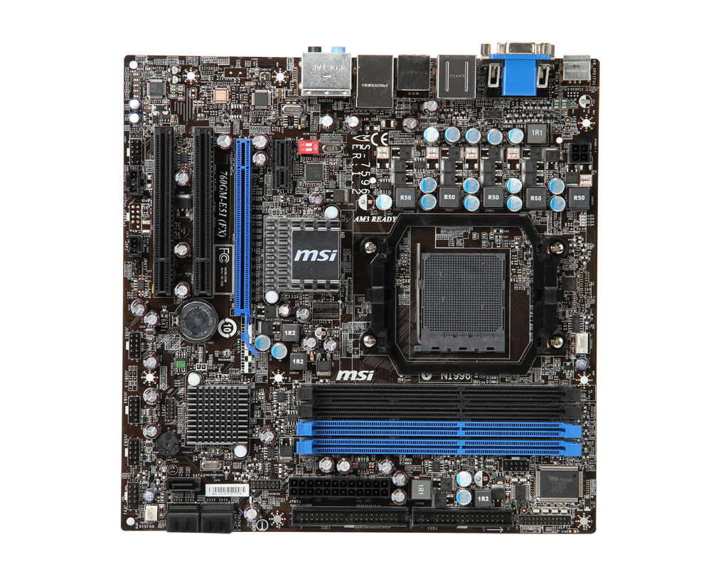 MSI 760GM-E51 (FX) AMD 760G Socket AM3+ micro ATX