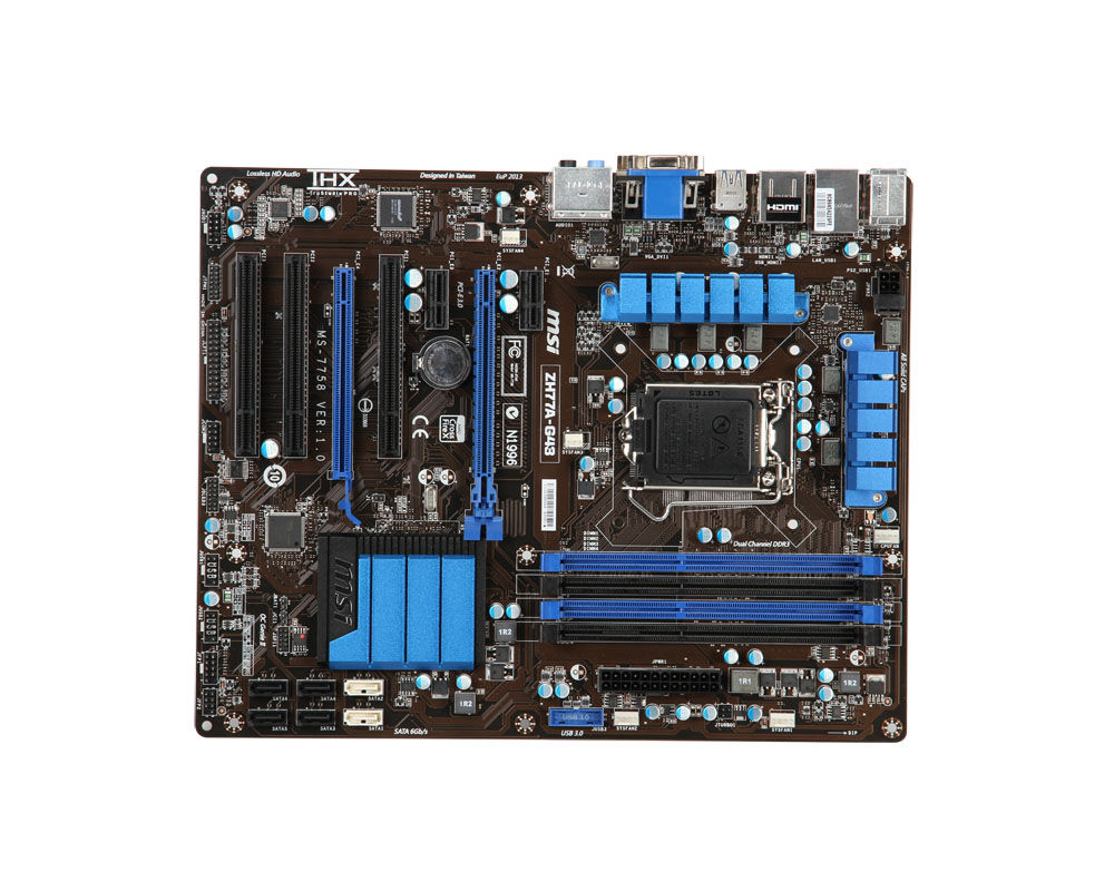 MSI ZH77A-G43 Intel H77 LGA 1155 (Socket H2) ATX