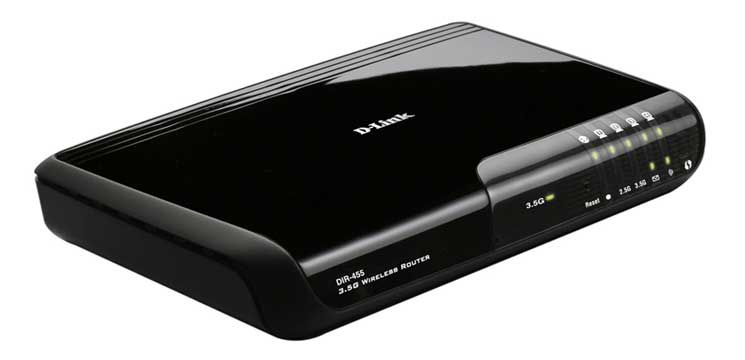 D-Link HSDPA 3.5G Mobile Communication Router wireless router Fast Ethernet Black