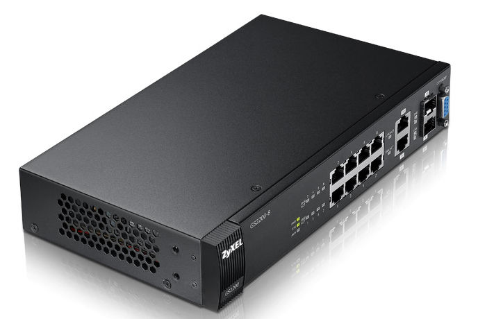 Zyxel GS2200-8 network switch Managed L2 Gigabit Ethernet (10/100/1000) Black