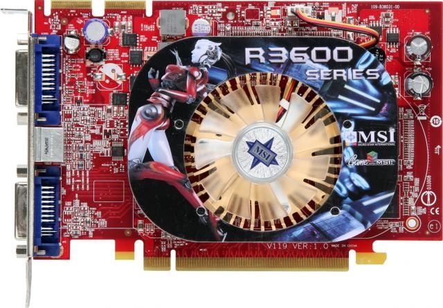 MSI R3650-T2D512 graphics card GDDR3