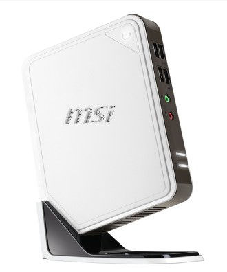 MSI DC100 AMD E E-450 4 GB DDR3-SDRAM 320 GB Windows 7 Professional Nettop PC White