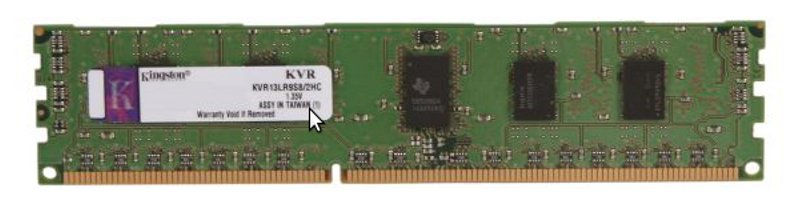 Kingston Technology ValueRAM 2GB DDR3L-1333MHz memory module 1 x 2 GB 240-pin DIMM ECC