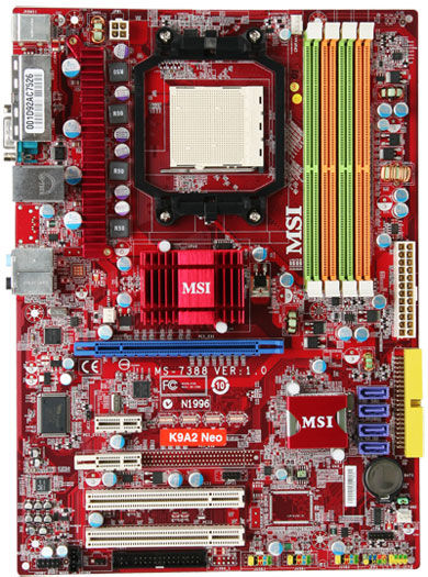 MSI K9A2 NEO-F motherboard AMD 770 Socket AM2 ATX