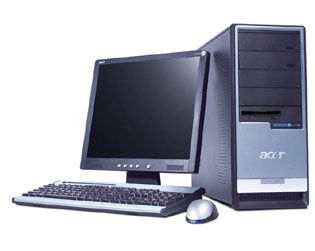 Acer Veriton 7700G P4 3200 1024MB120 US+17TFT Intel® Pentium® 4 1 GB 120 GB Intel® GMA 900 Mini Tower PC
