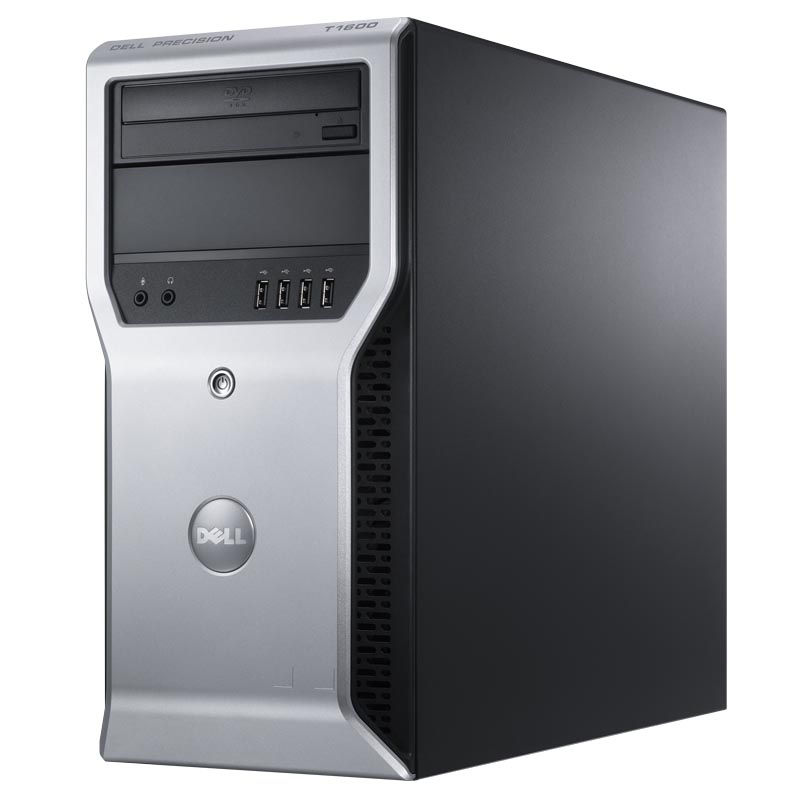 DELL Precision T1600 Intel® Core™ i3 i3-2120 2 GB Windows 7 Professional Tower Workstation Black, Silver