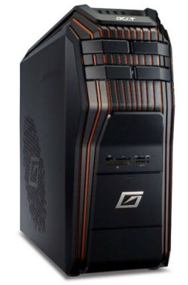 Acer Predator 910-006 Intel® Core™ i5 i5-2320 8 GB DDR3-SDRAM 1 TB NVIDIA® GeForce® GTX 550 Ti Windows 7 Home Premium Desktop PC Black, Orange