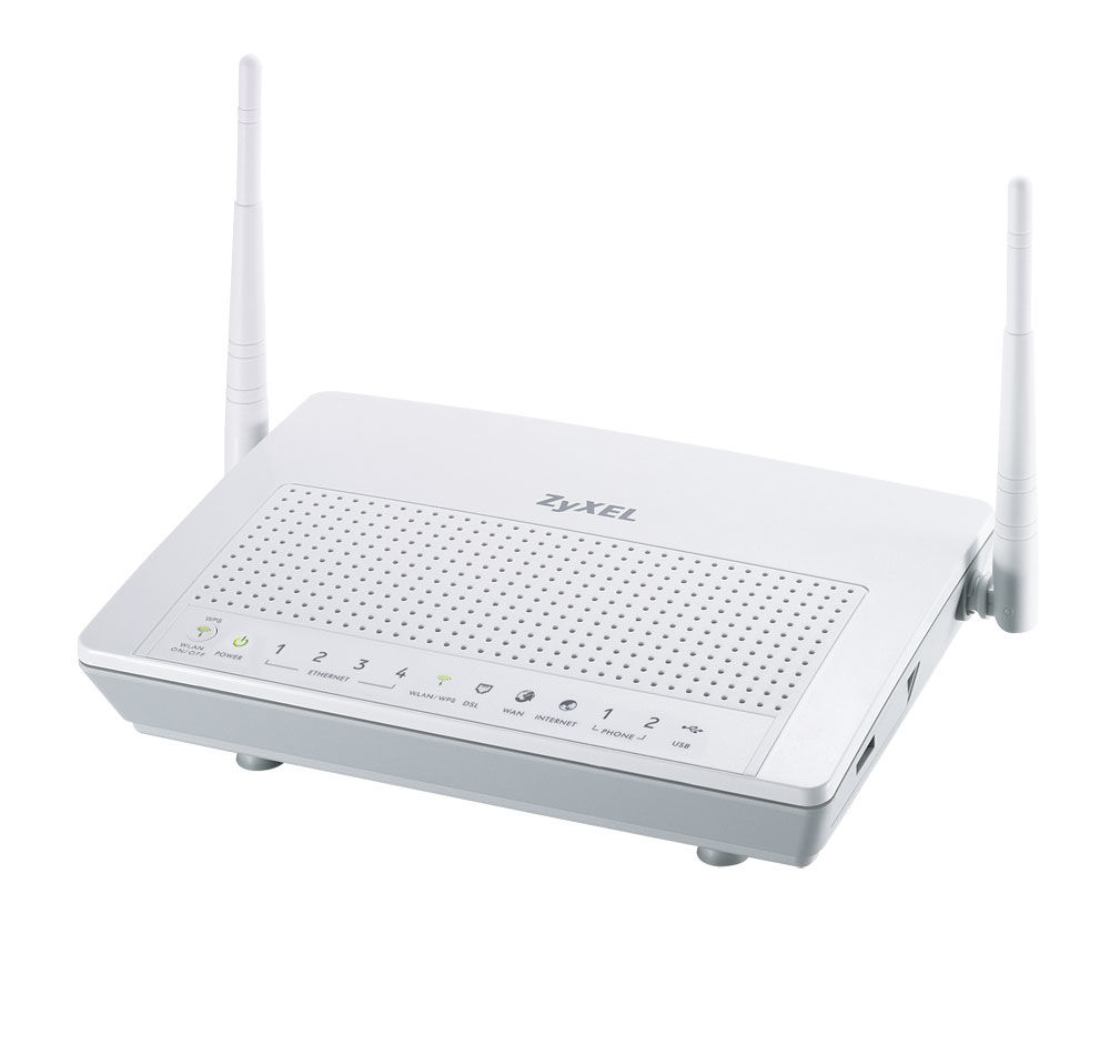 Zyxel P-2612HNU-F1 wireless router Gigabit Ethernet White