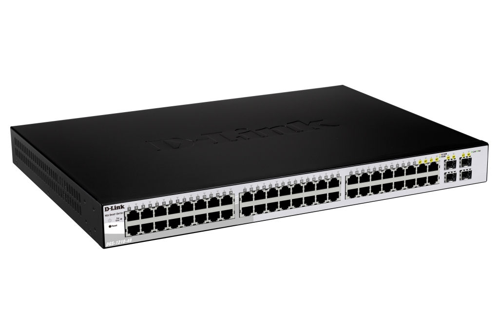 D-Link 48-port Gigabit Smart Switch Managed L2 1U Black