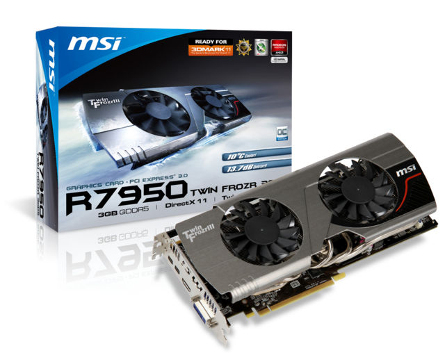MSI R7950 TWIN FROZR 3GD5 V2 graphics card AMD Radeon HD7950 3 GB GDDR5
