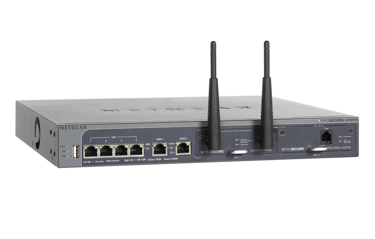 NETGEAR UTM9S + UTM9SWLSN + LIC 1J hardware firewall 0.933 Gbit/s