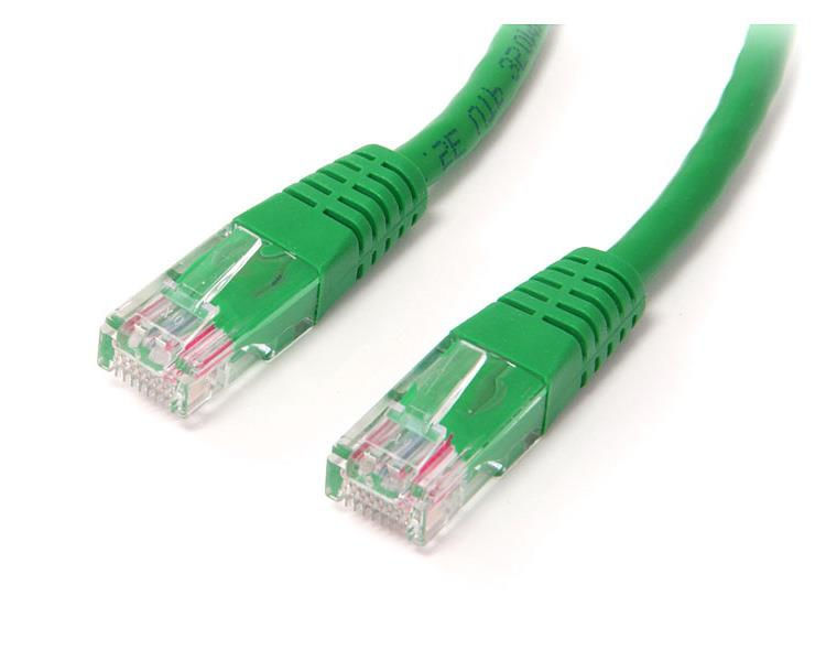 StarTech.com 15m Cat5e Green Molded RJ45 UTP Cat 5e Patch Cable - 15 m Patch Cord