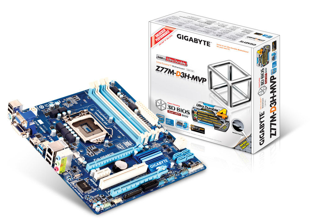 GIGABYTE GA-Z77M-D3H-MVP (Rev. 1.0) Intel Z77 LGA 1155 (Socket H2) micro ATX